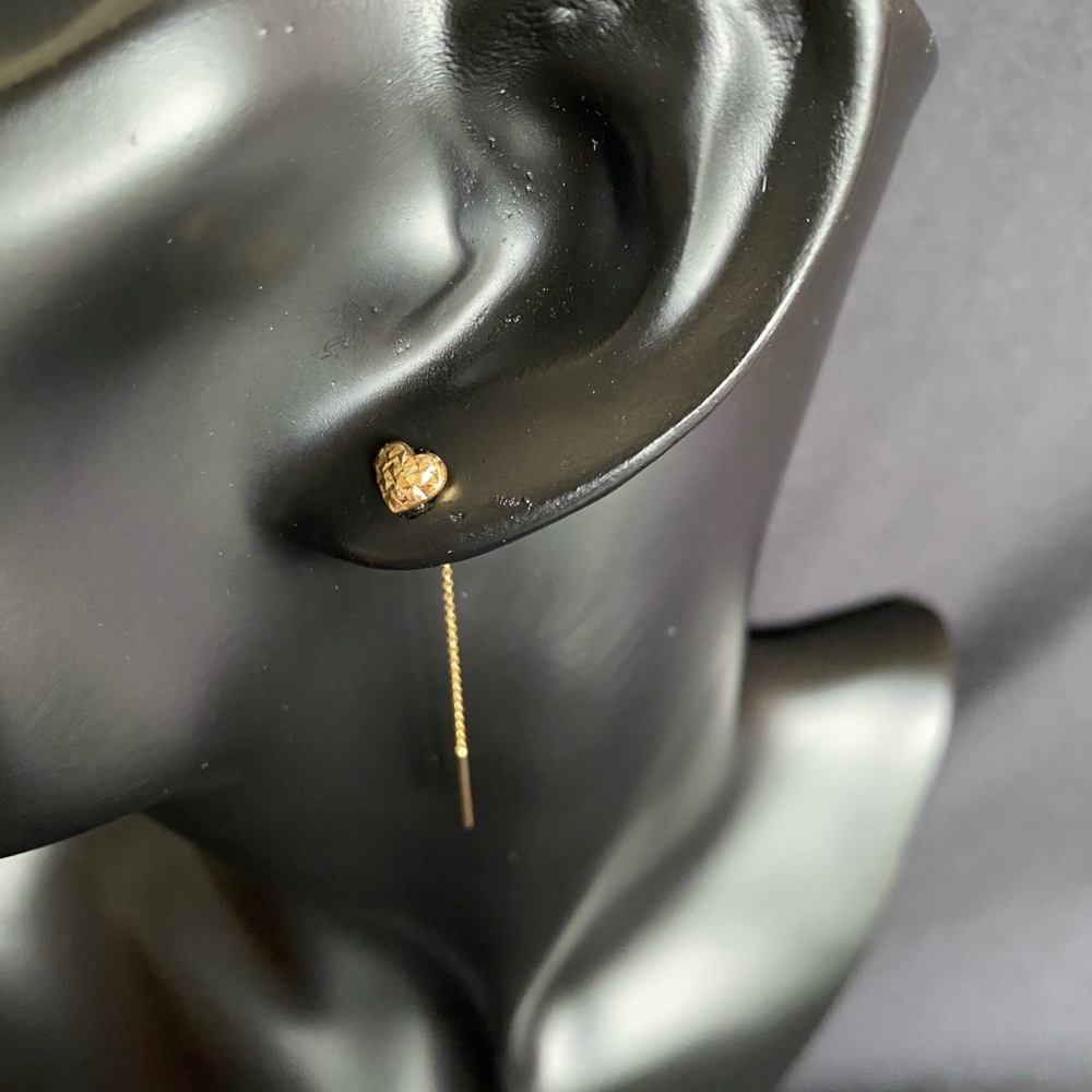 18K Gold Earrings.